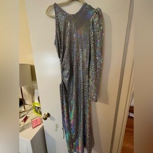 Manning Cartell Platinum Cutout one-shoulder midi dress